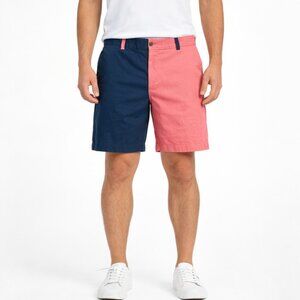 Southern Proper Club Short Colorblock Navy Pink Men’s 36 Prep Golf Casual